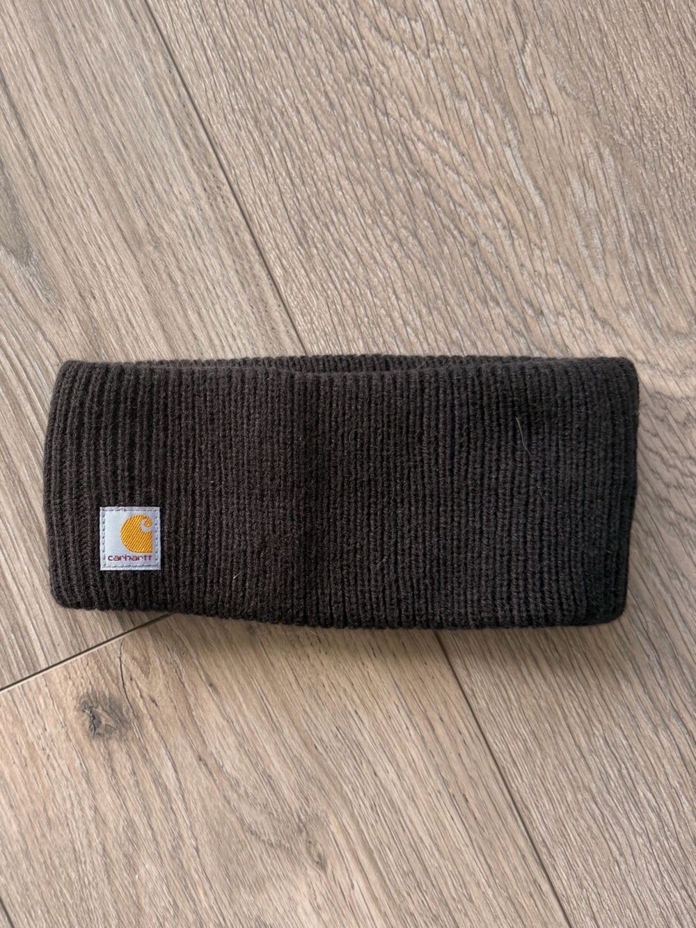 Carhartt Black Ribbed Headband Unisex, Covers Ears, good for running